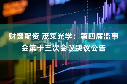 财聚配资 茂莱光学：第四届监事会第十三次会议决议公告